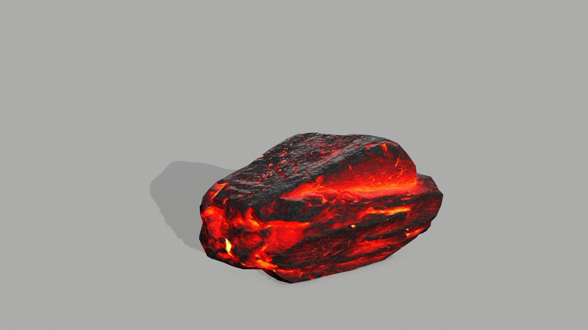 Rock set volcano Low-poly 3D model_25