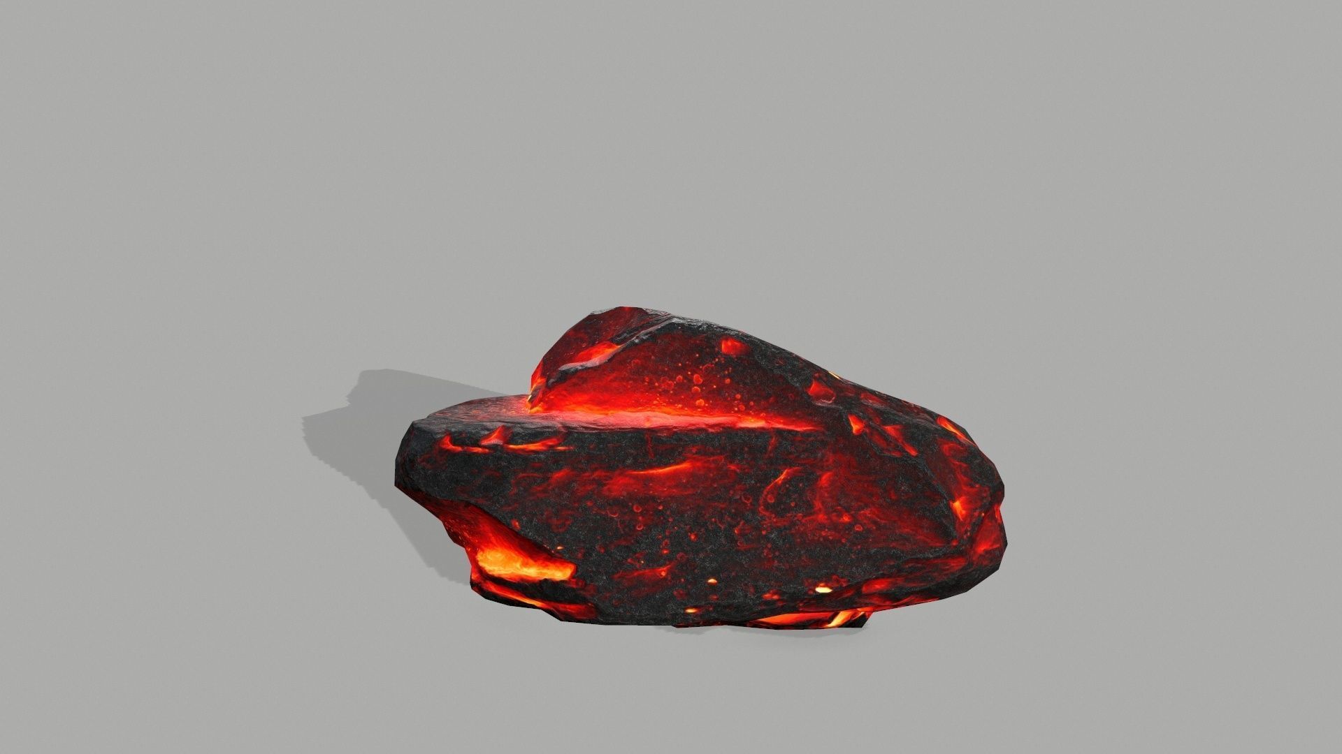 Rock set volcano Low-poly 3D model_22