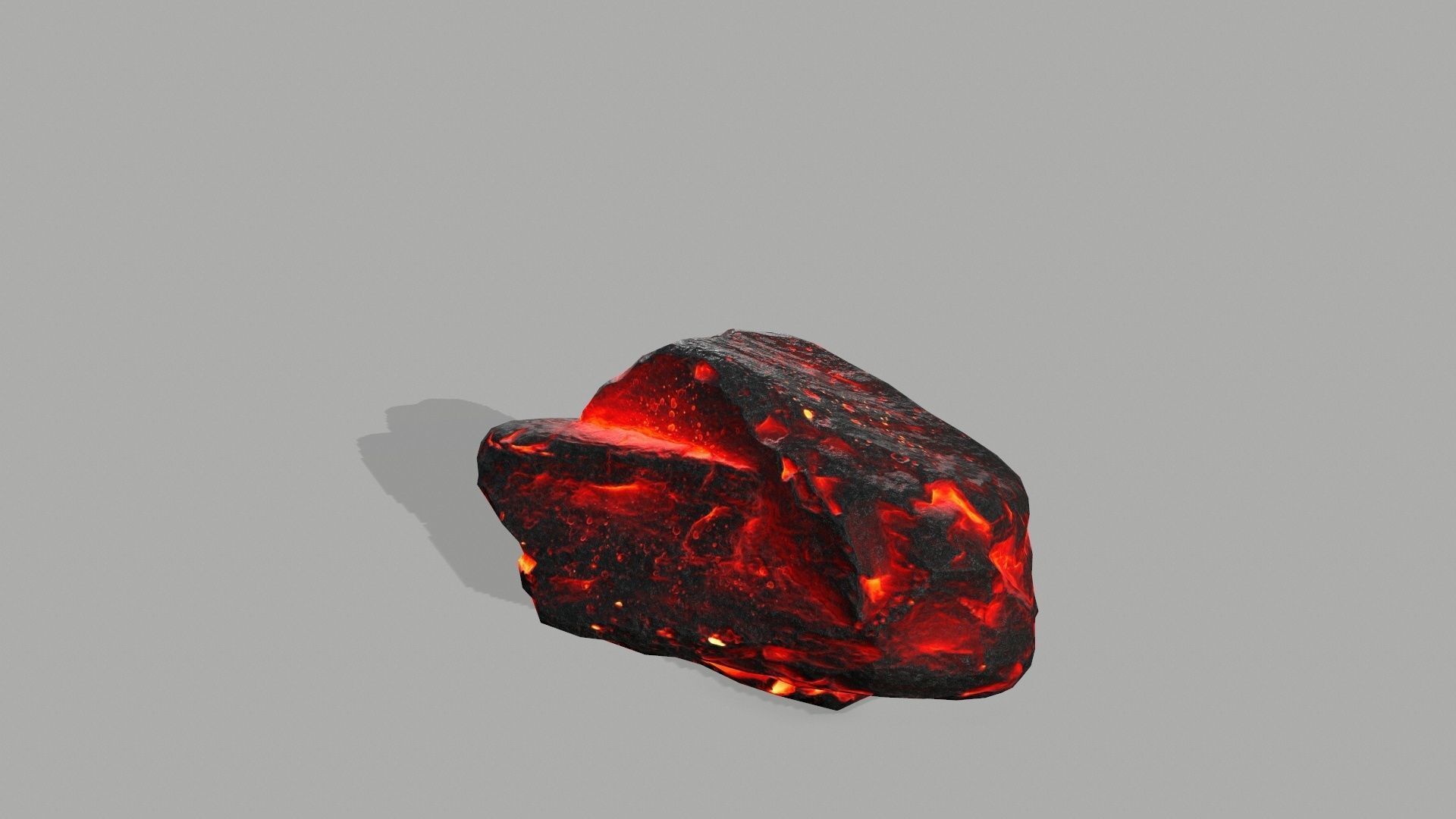 Rock set volcano Low-poly 3D model_21