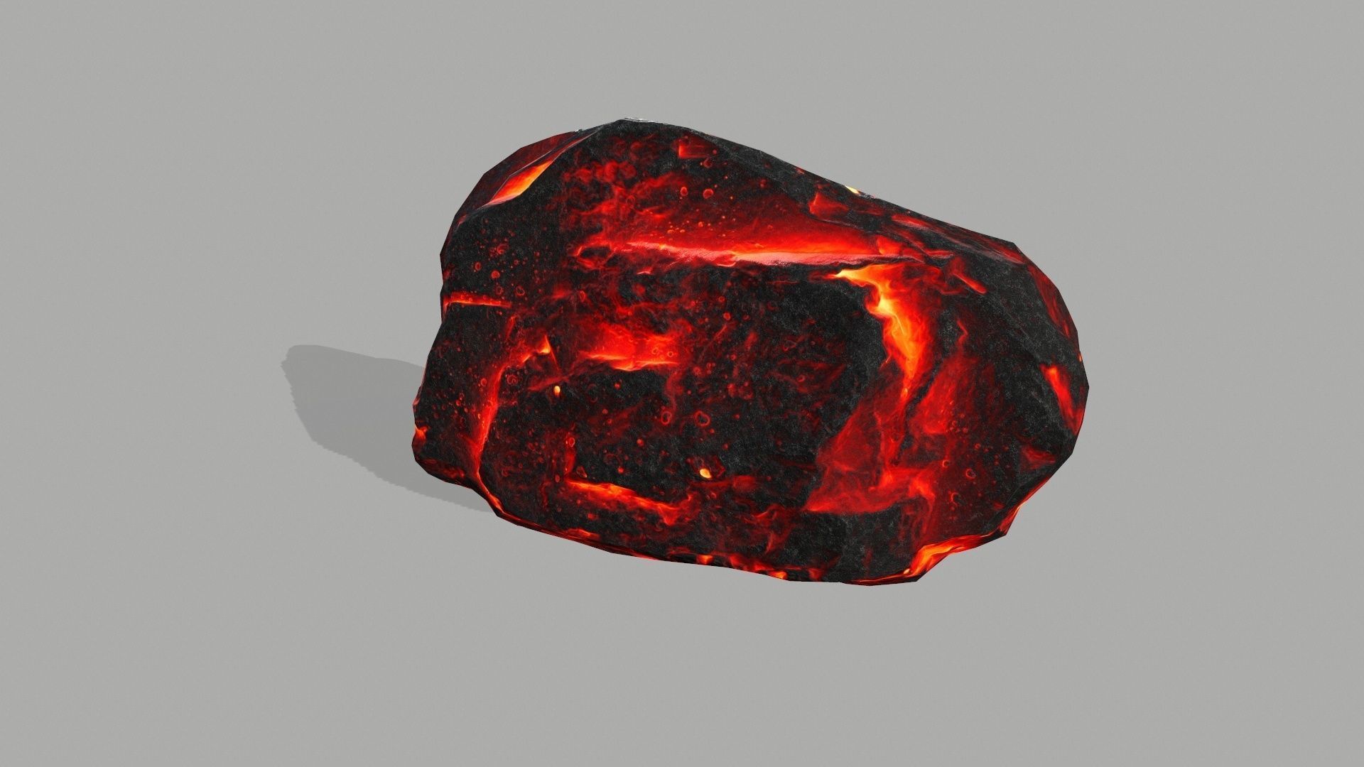 Rock set volcano Low-poly 3D model_27