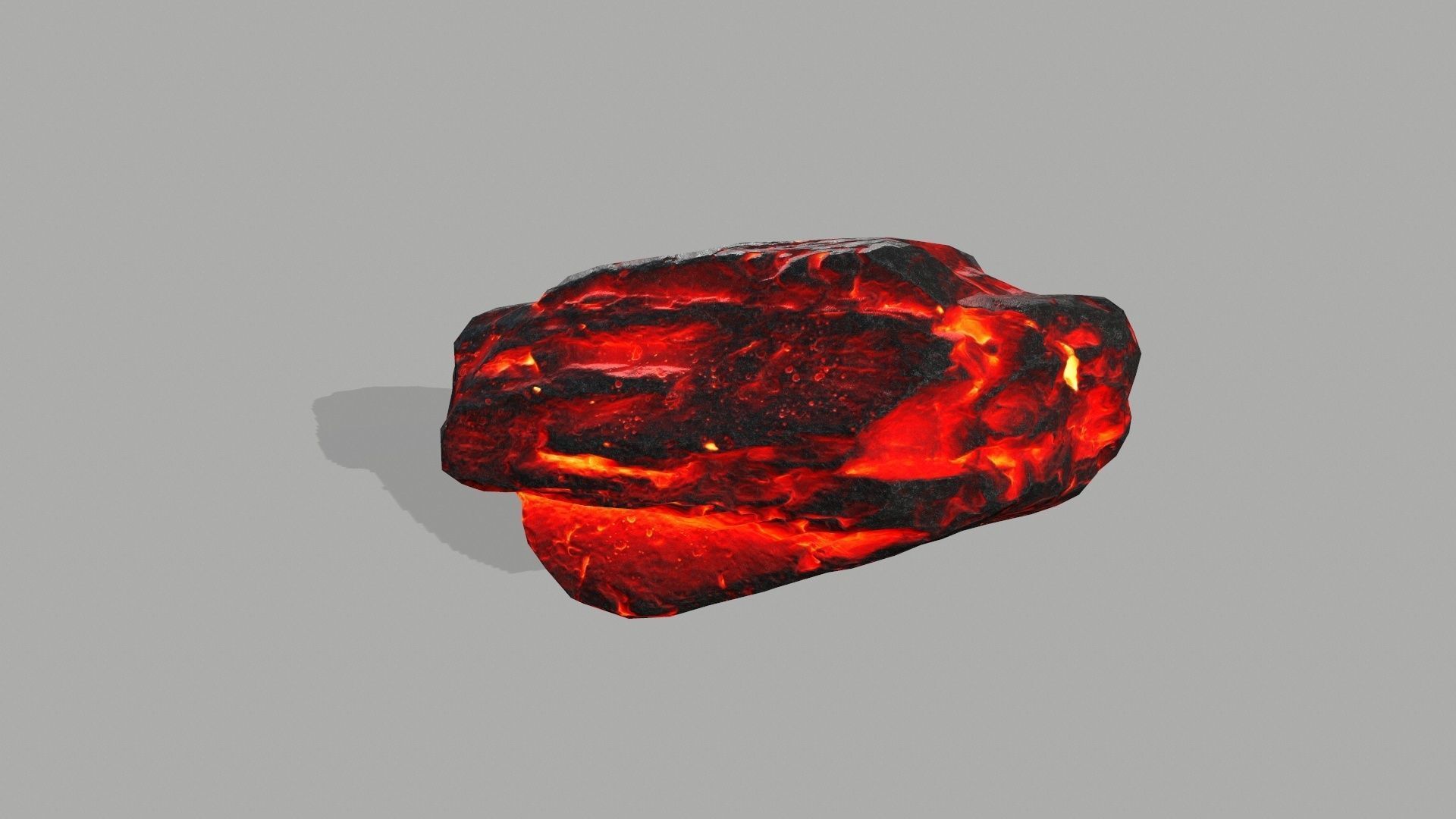 Rock set volcano Low-poly 3D model_26