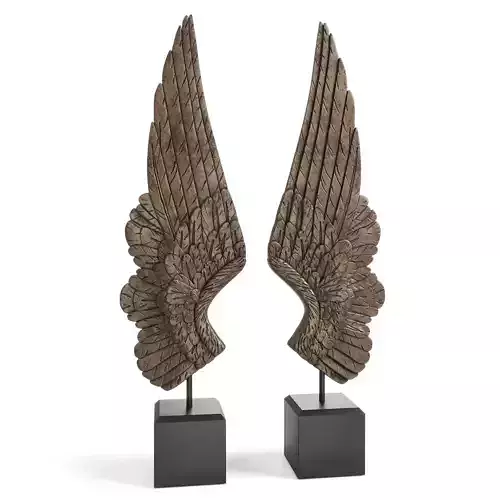  Bentley and Bo Pair of Large Angel Wings  3D model