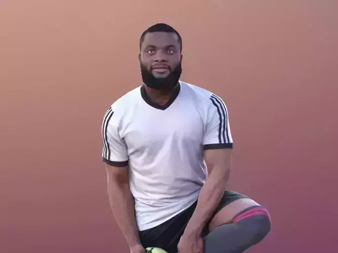 Gabriel 10373 - Stretching Soccer Man