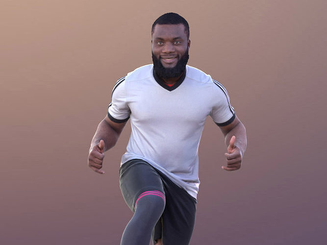 Gabriel 10372 - Soccer Man Low-poly 3D model