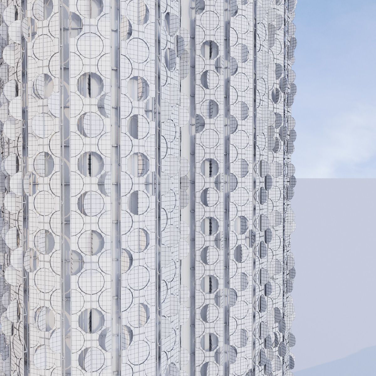 Futuristic building 9 3D model_8