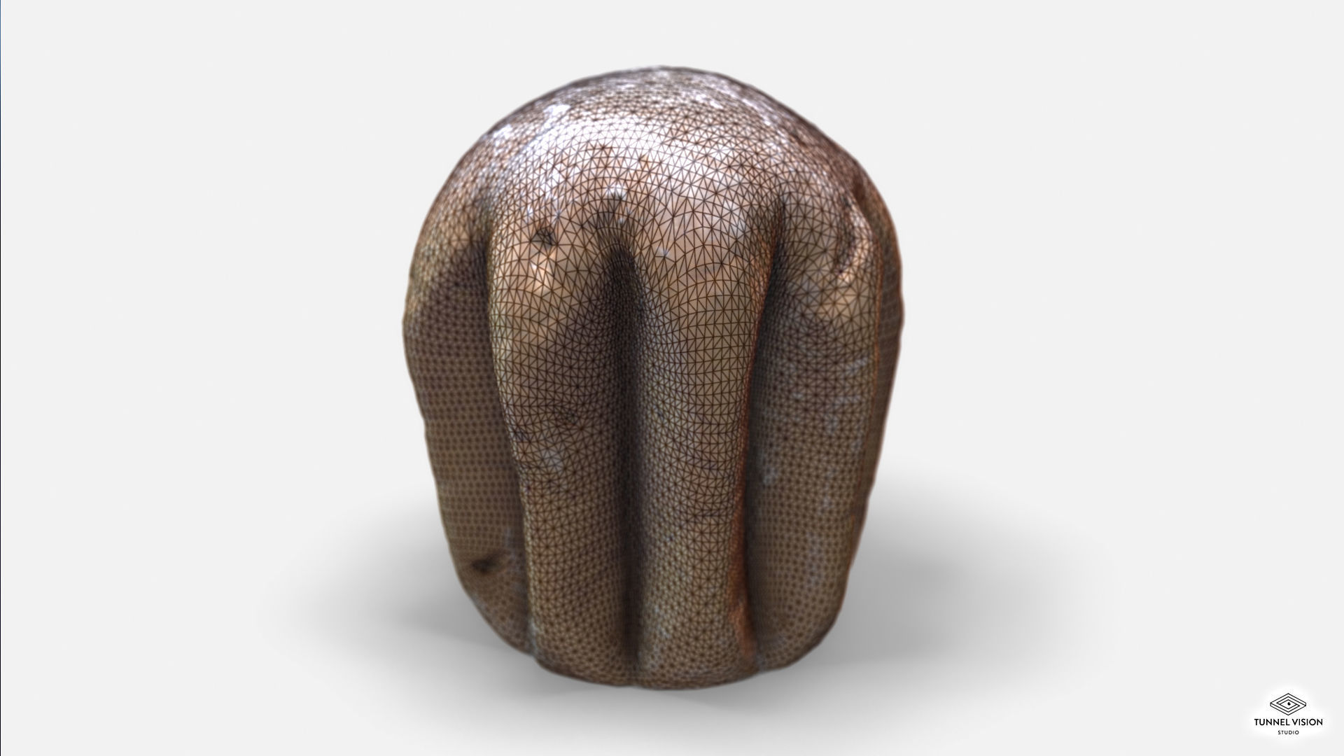 Pandoro - Photoscanned Pbr  Low-poly 3D model_3