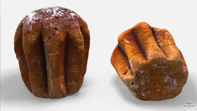 Pandoro - Photoscanned Pbr  Low-poly 3D model