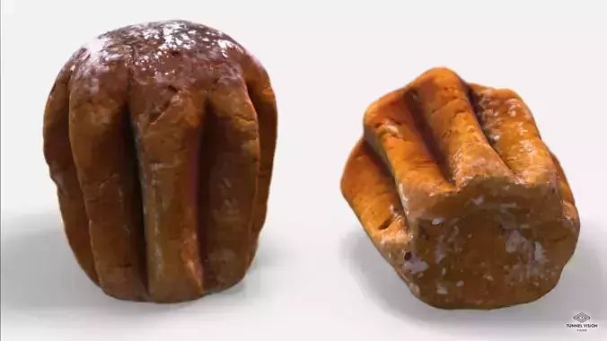 Pandoro - Photoscanned Pbr  Low-poly 3D model