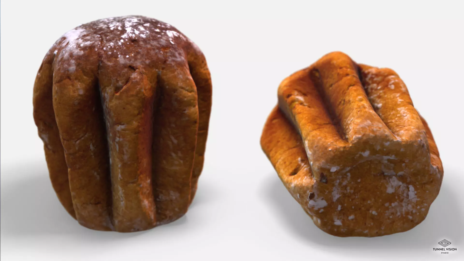 Pandoro - Photoscanned Pbr  Low-poly 3D model_0
