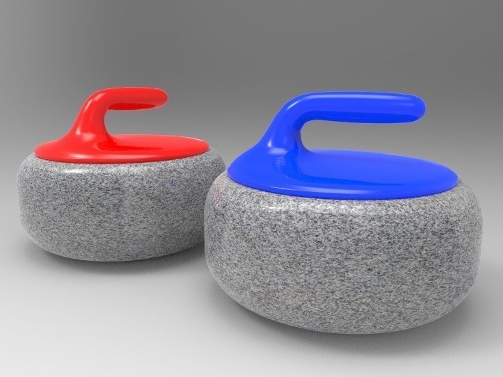 Curling Stones 3D model_5