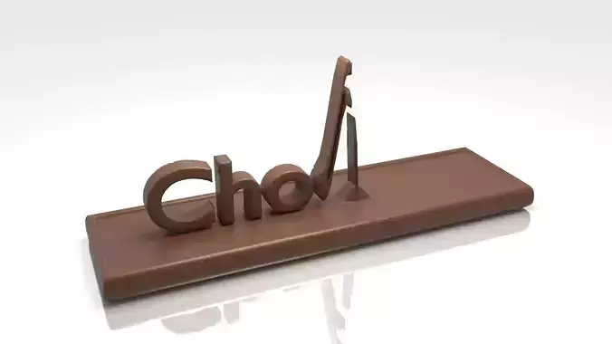 Chocolate Text Animation  3D model