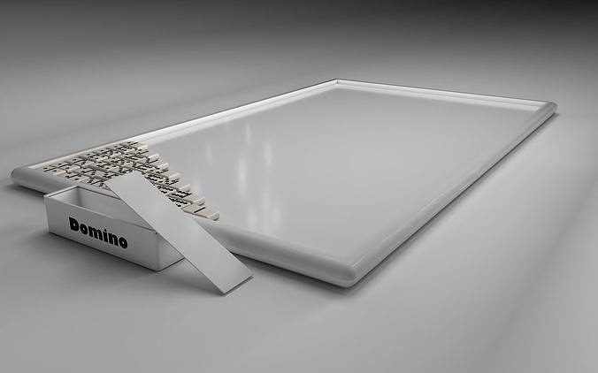 White Domino 3D model