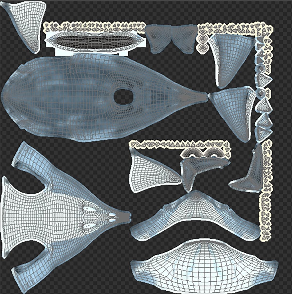 Bruce The Shark Low-poly 3D model_16