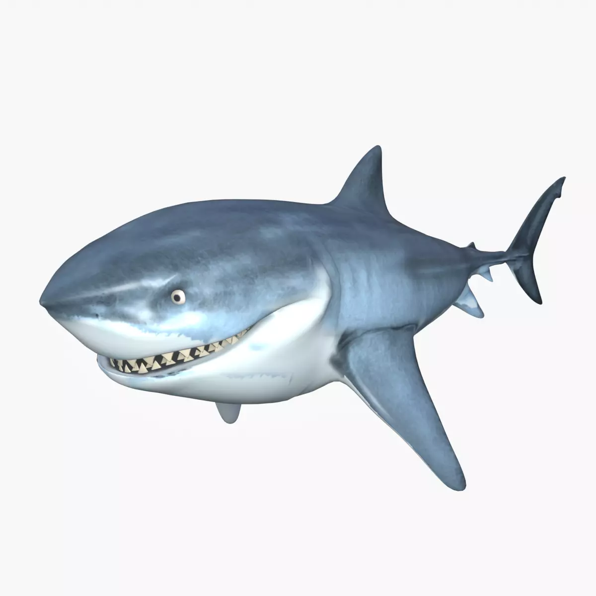Bruce The Shark Low-poly 3D model_0