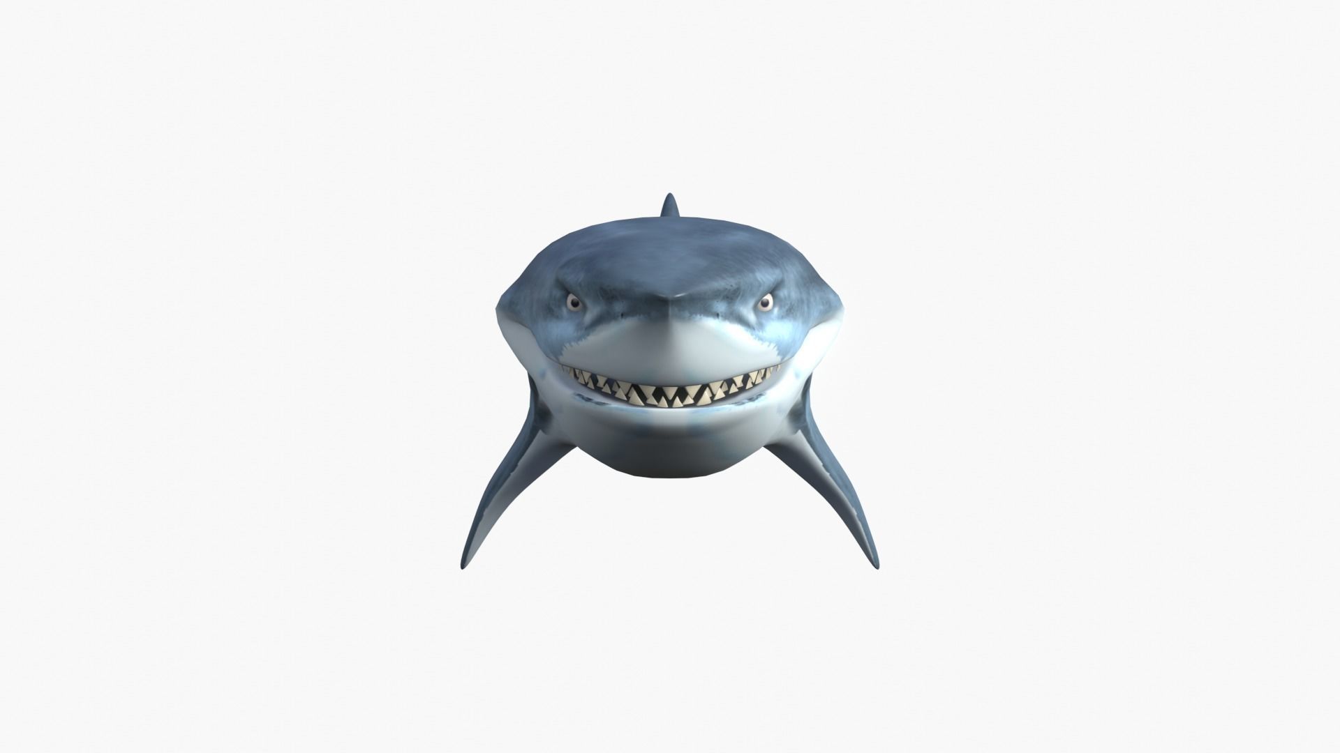 Bruce The Shark Low-poly 3D model_1