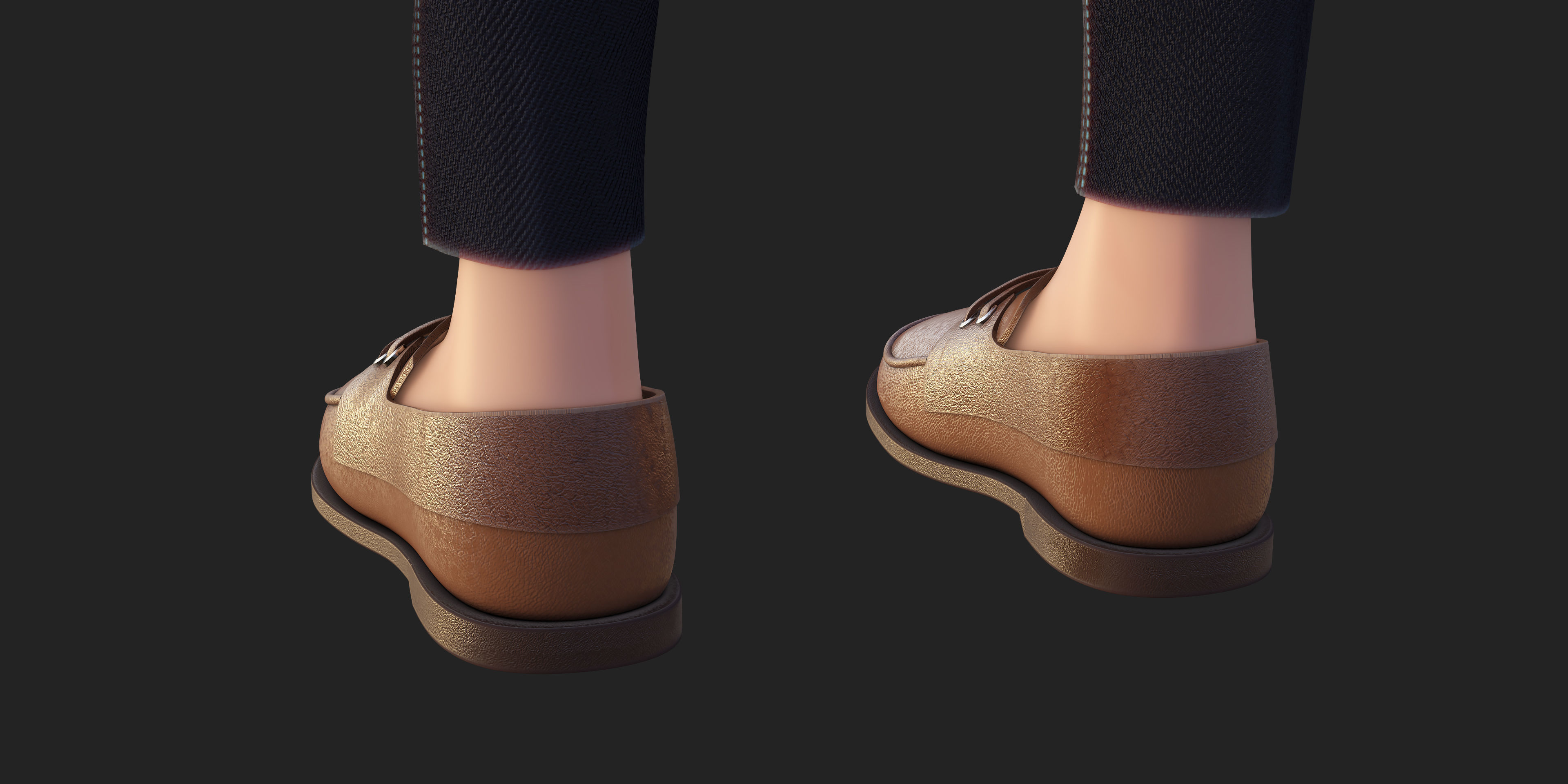 Stylized Character Man in Blender Cycles and Eevee 3D model_10