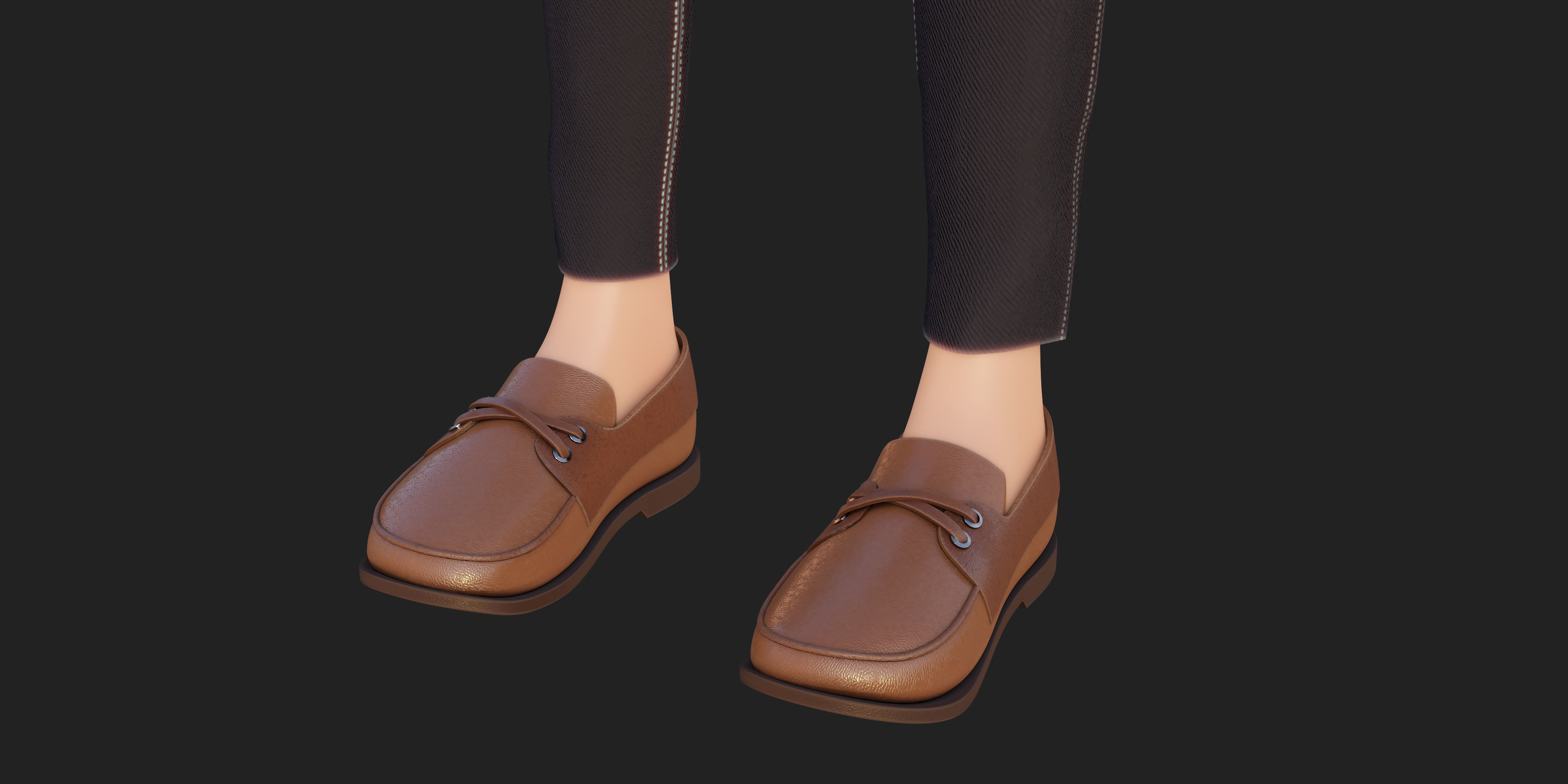 Stylized Character Man in Blender Cycles and Eevee 3D model_8