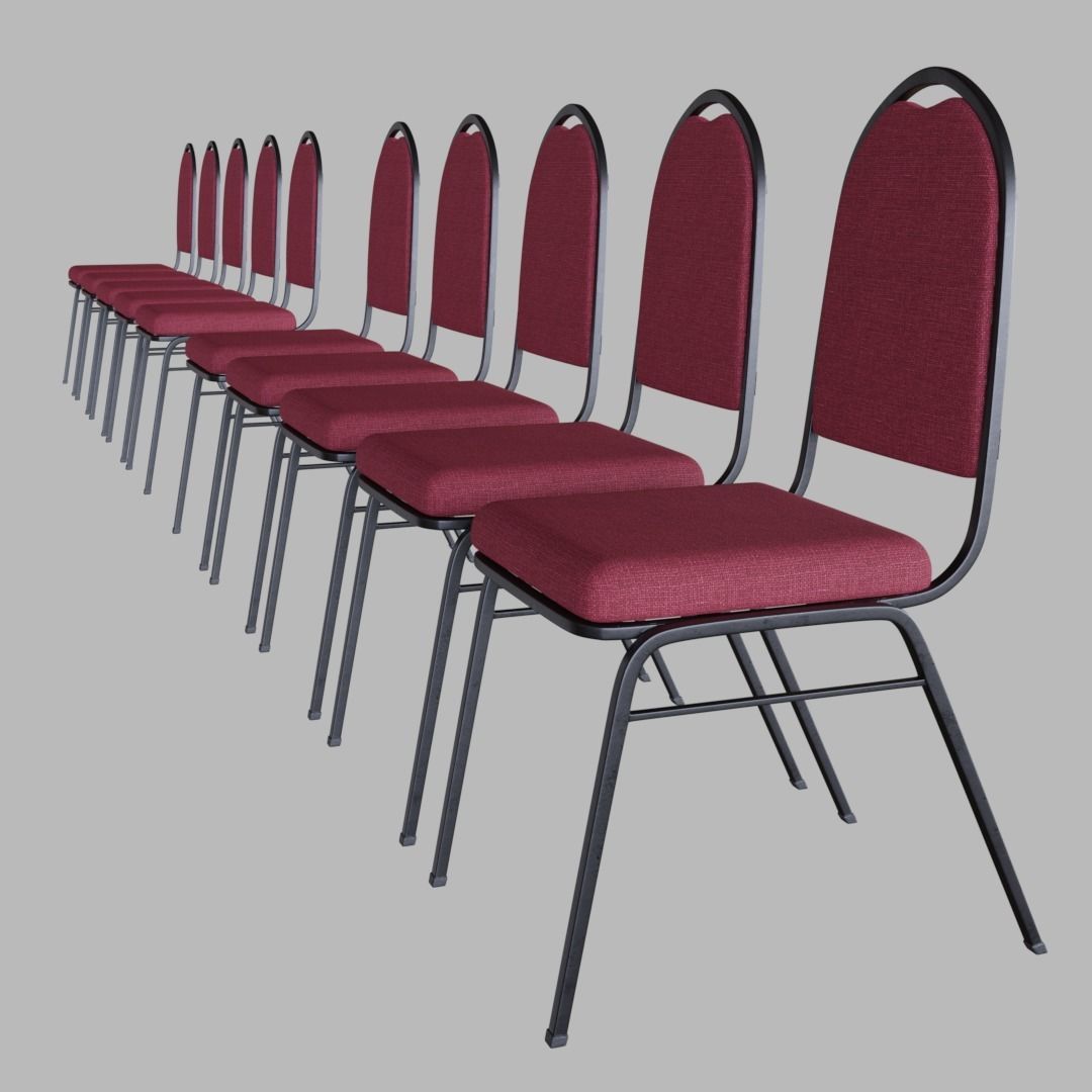 Conference Chair 3D model_4