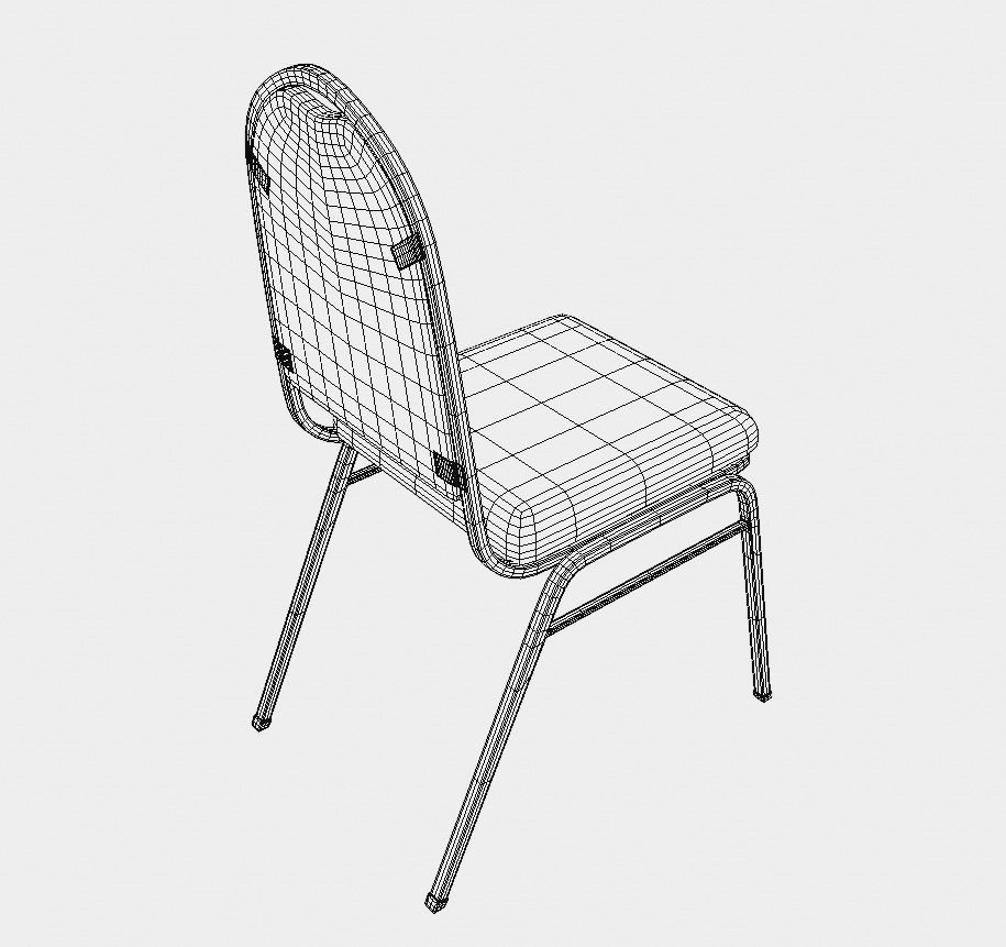 Conference Chair 3D model_8