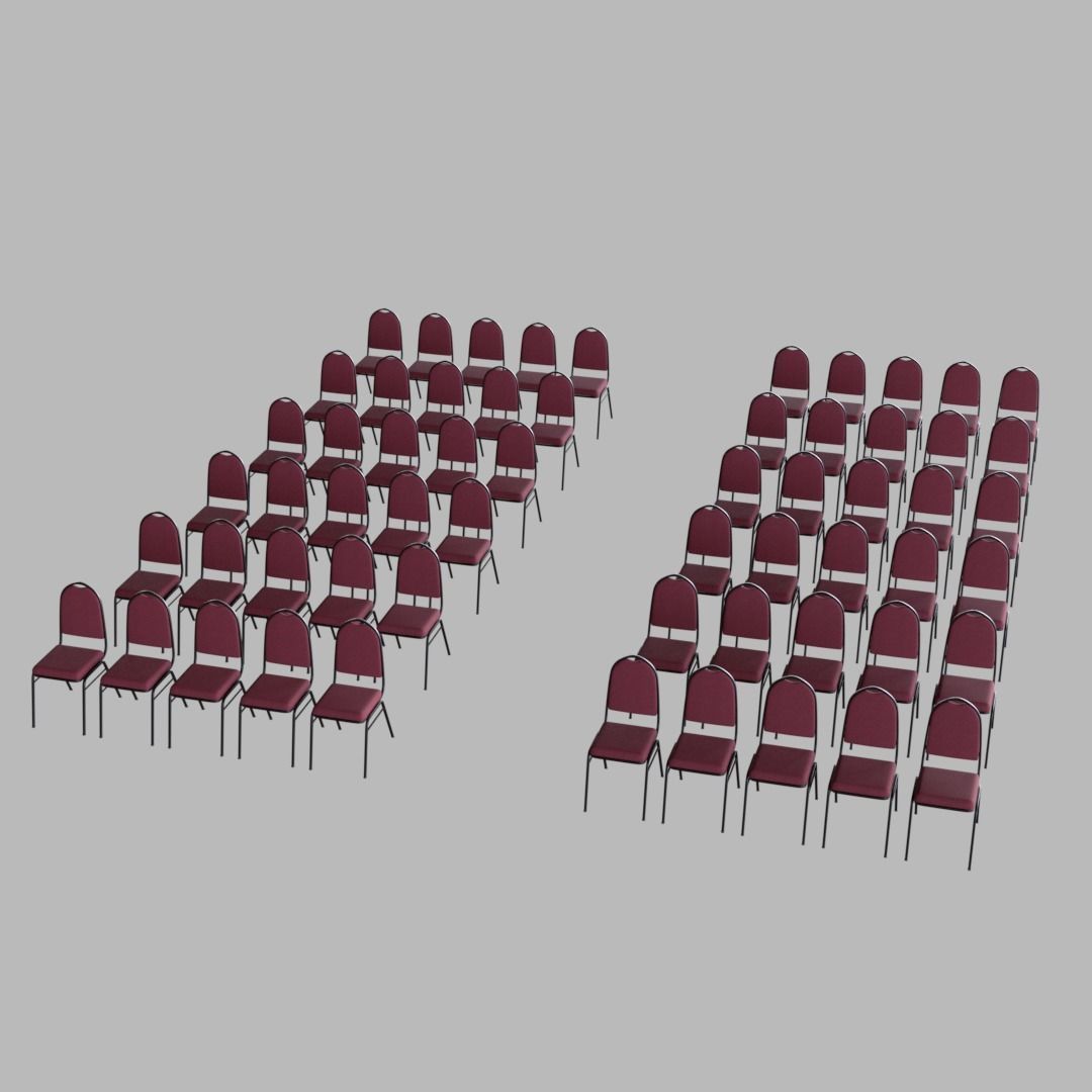 Conference Chair 3D model_2