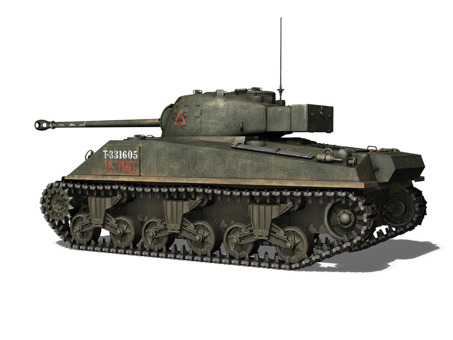 Sherman MK VC Firefly - Tryniec 3D model_1