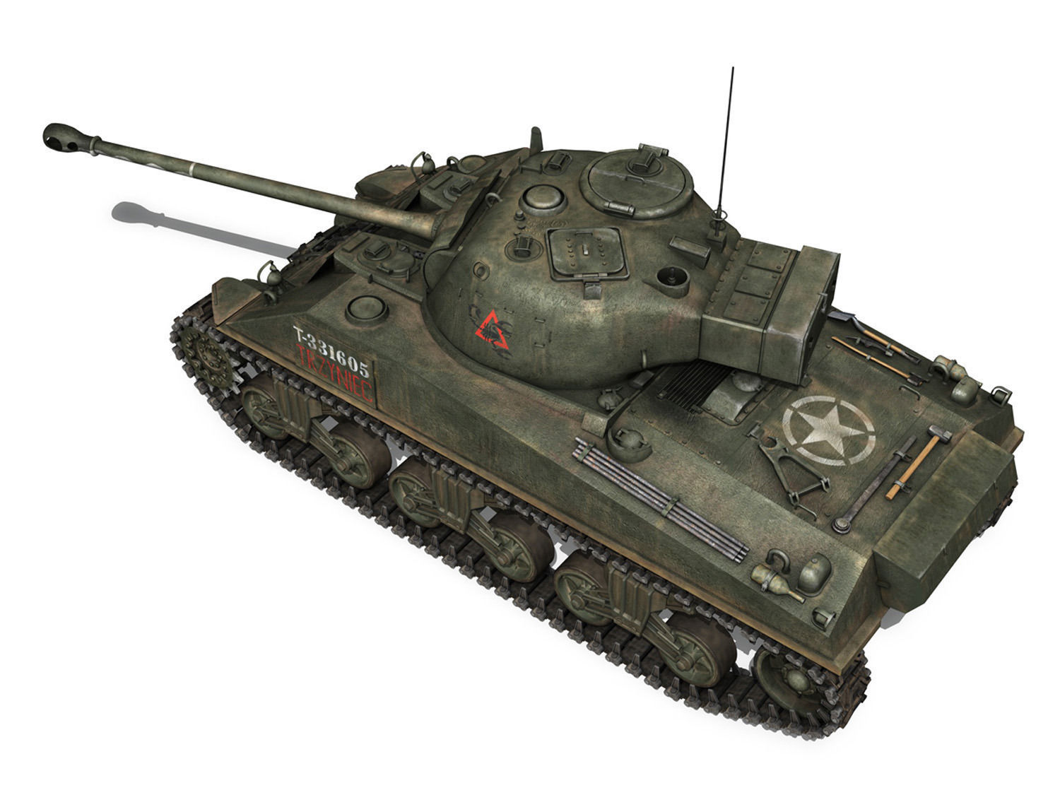 Sherman MK VC Firefly - Tryniec 3D model_4