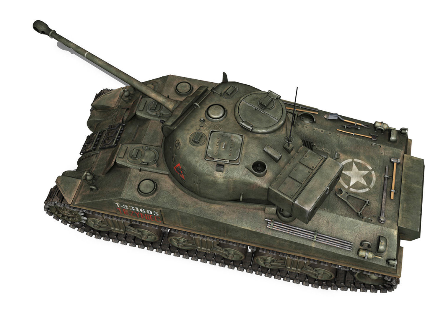Sherman MK VC Firefly - Tryniec 3D model_9
