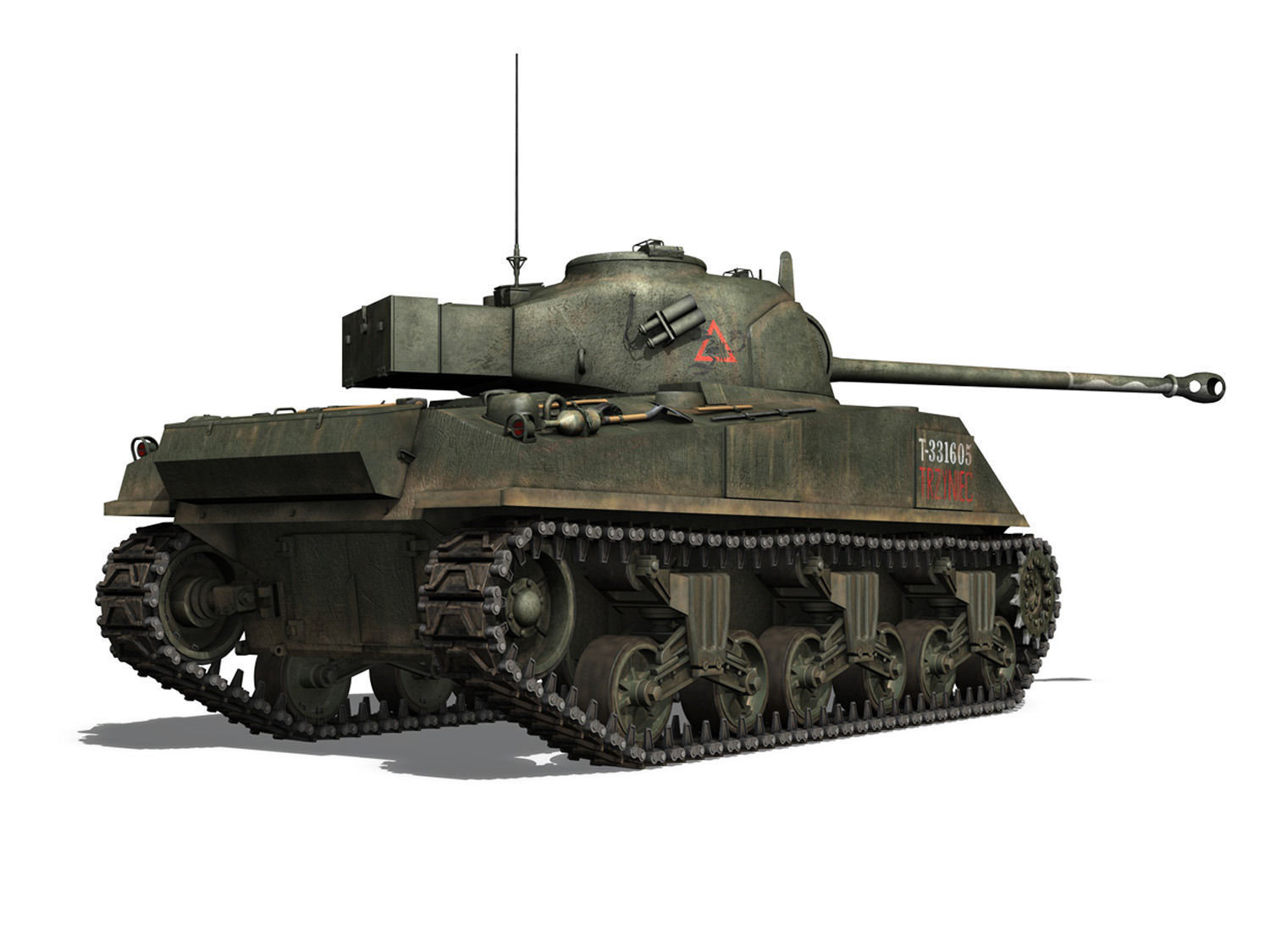 Sherman MK VC Firefly - Tryniec 3D model_5