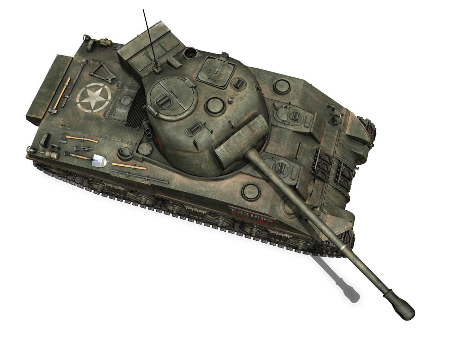 Sherman MK VC Firefly - Tryniec 3D model_8
