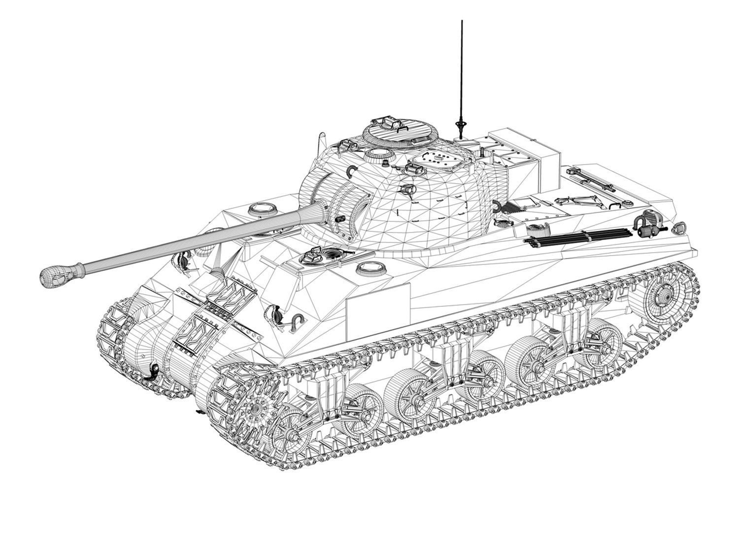 Sherman MK VC Firefly - Tryniec 3D model_13