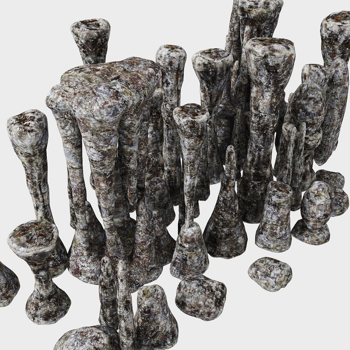 Cave stone 3D model_2