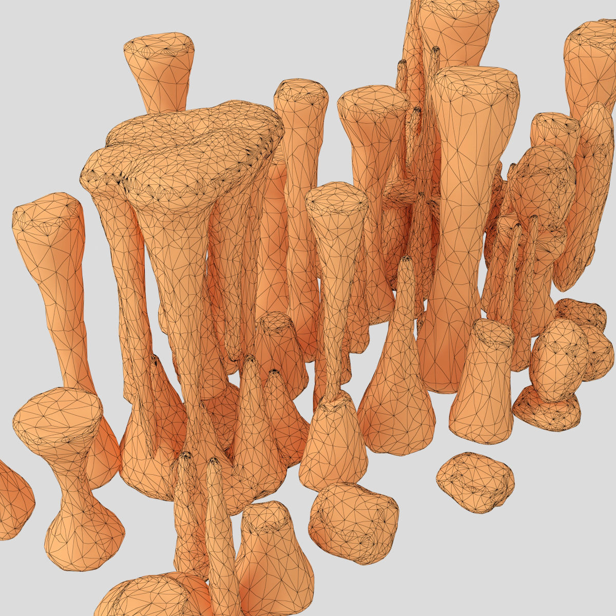 Cave stone 3D model_5