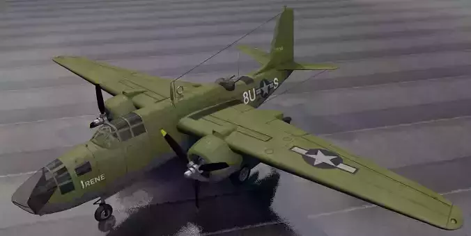 Douglas A-20J Havoc - Boston Mk-5 3D model