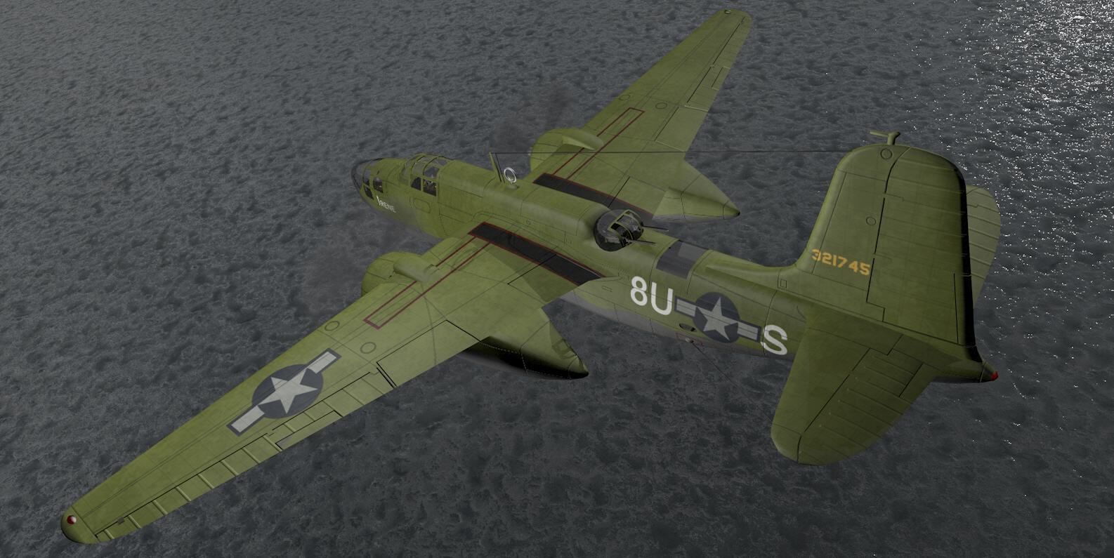 Douglas A-20J Havoc - Boston Mk-5 3D model_13