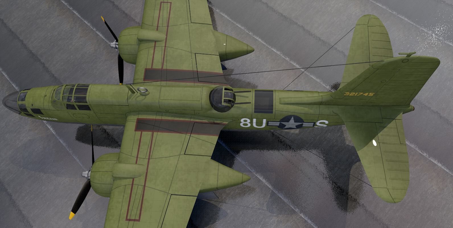 Douglas A-20J Havoc - Boston Mk-5 3D model_9