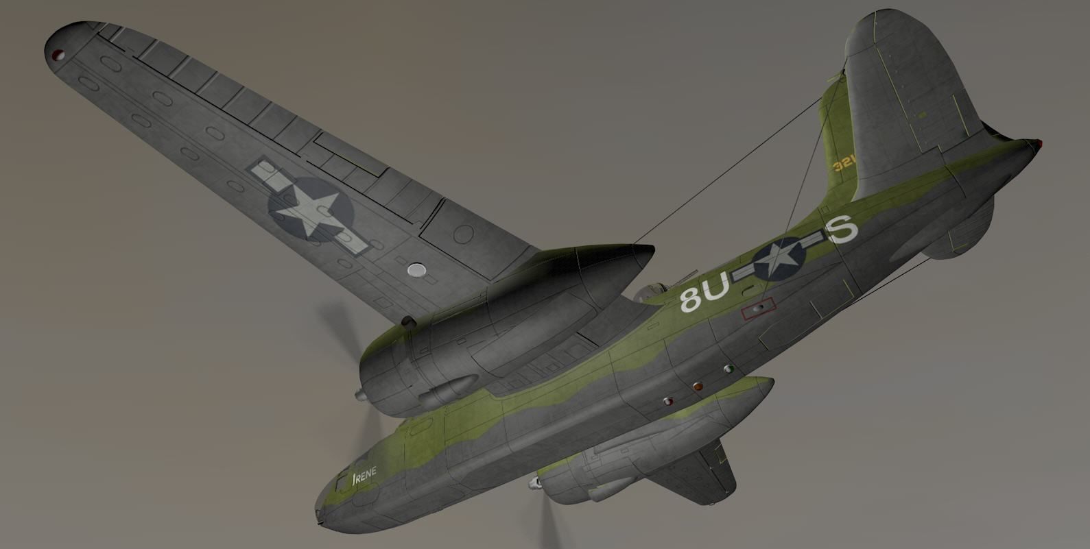 Douglas A-20J Havoc - Boston Mk-5 3D model_15