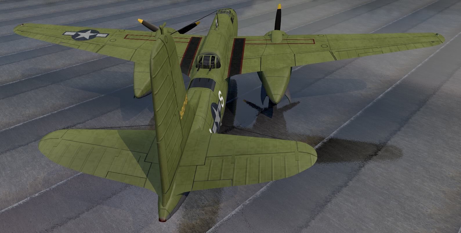 Douglas A-20J Havoc - Boston Mk-5 3D model_10