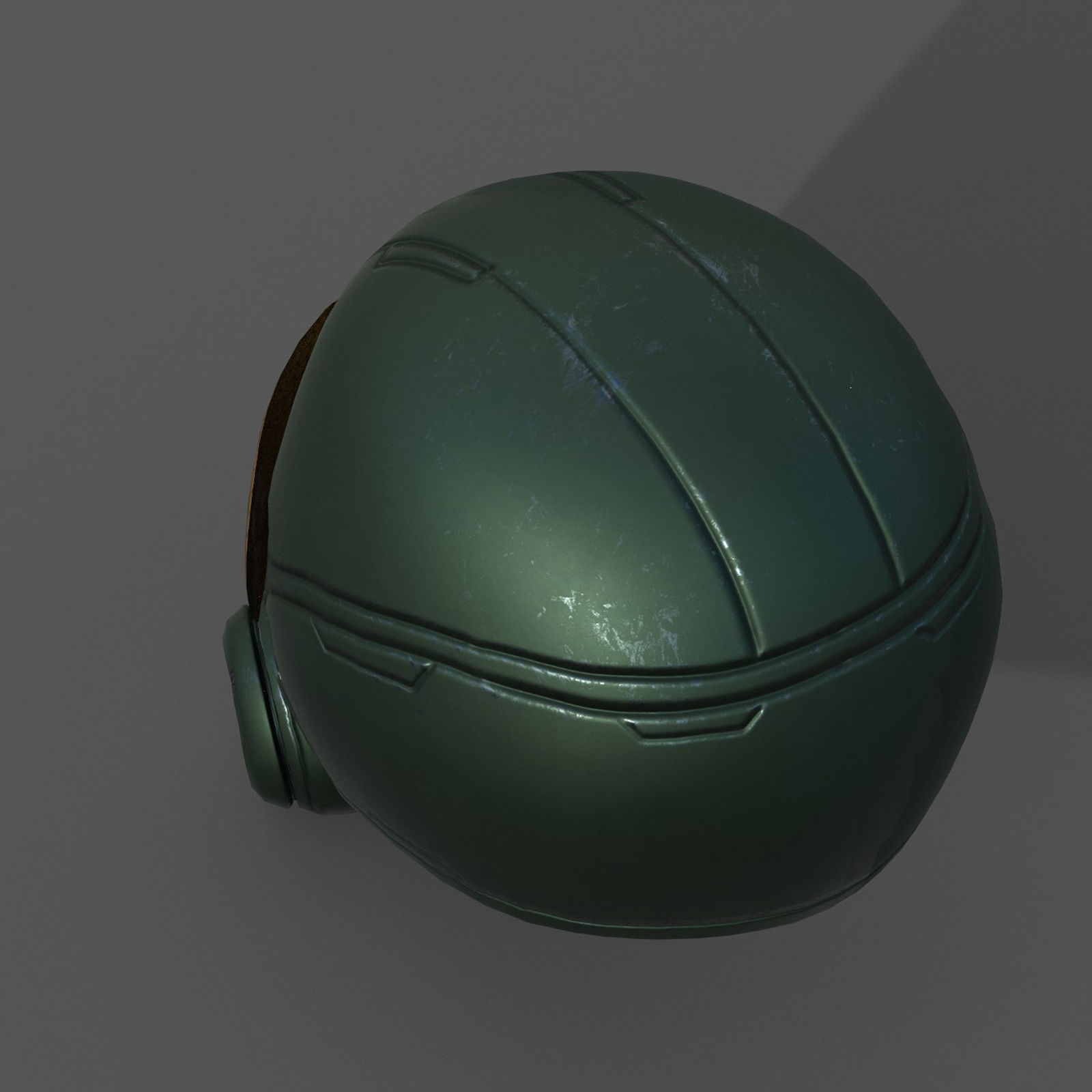 Helmet scifi soldier armor military combat 3d model  Low-poly 3D model_3