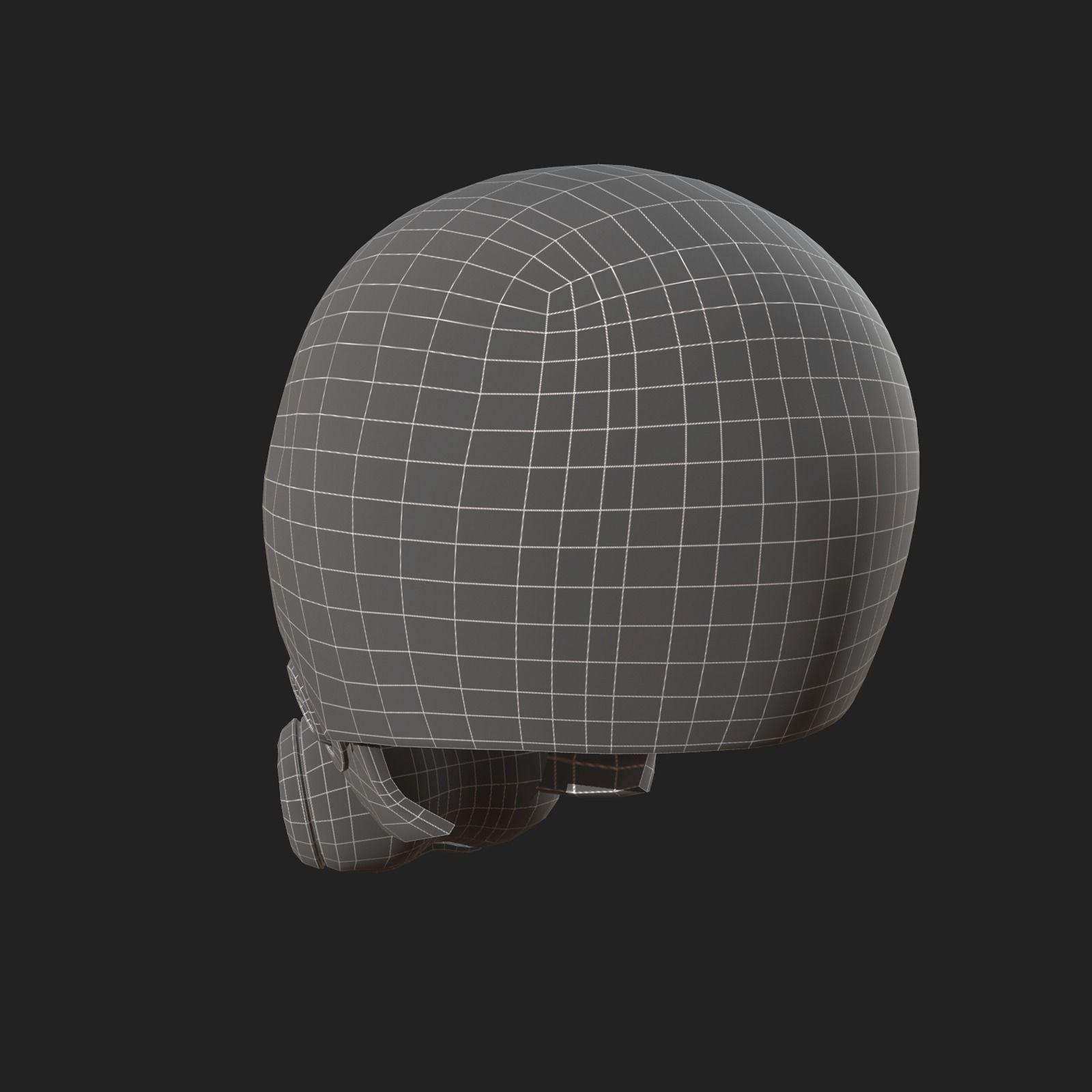 Helmet scifi soldier armor military combat 3d model  Low-poly 3D model_9