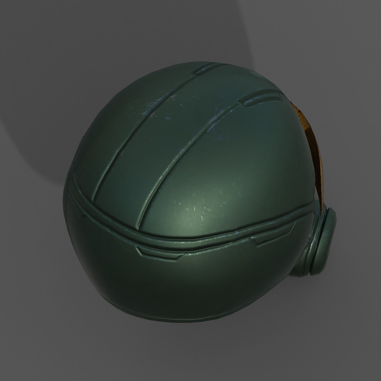 Helmet scifi soldier armor military combat 3d model  Low-poly 3D model_7