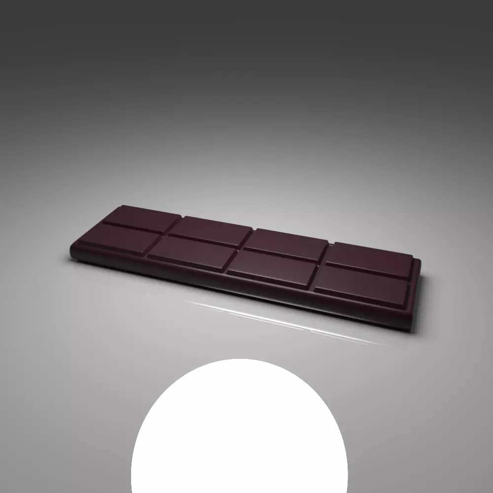 Dark Chocolate Bar 3 3D model
