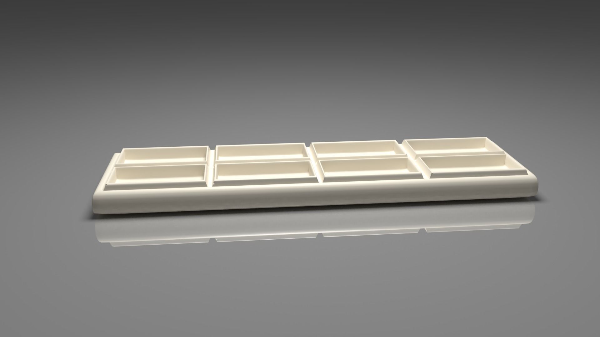 White Chocolate Bar 4 3D model_1