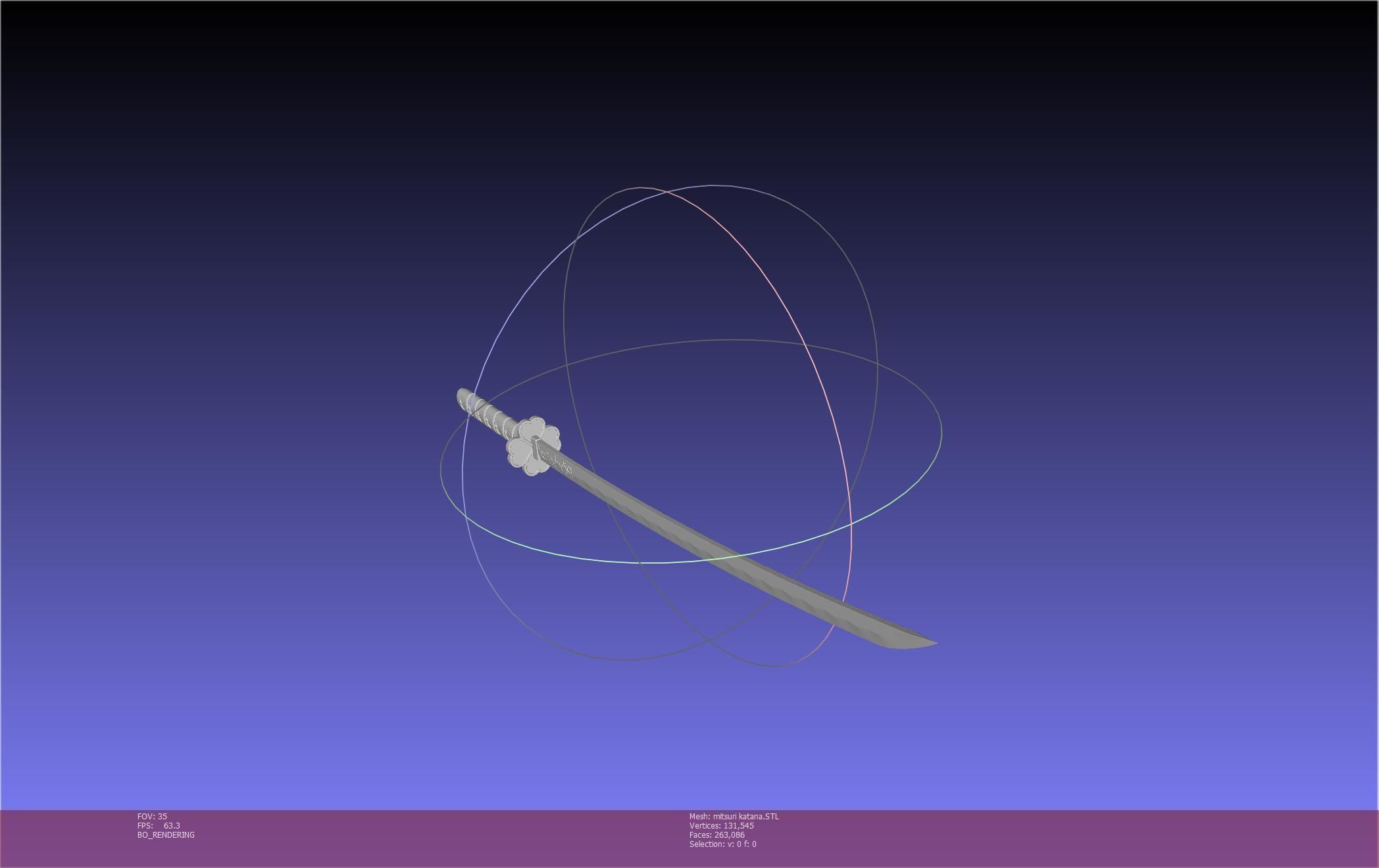 Demon Slayer Mitsuri Katana Printable Model 3D print model_36