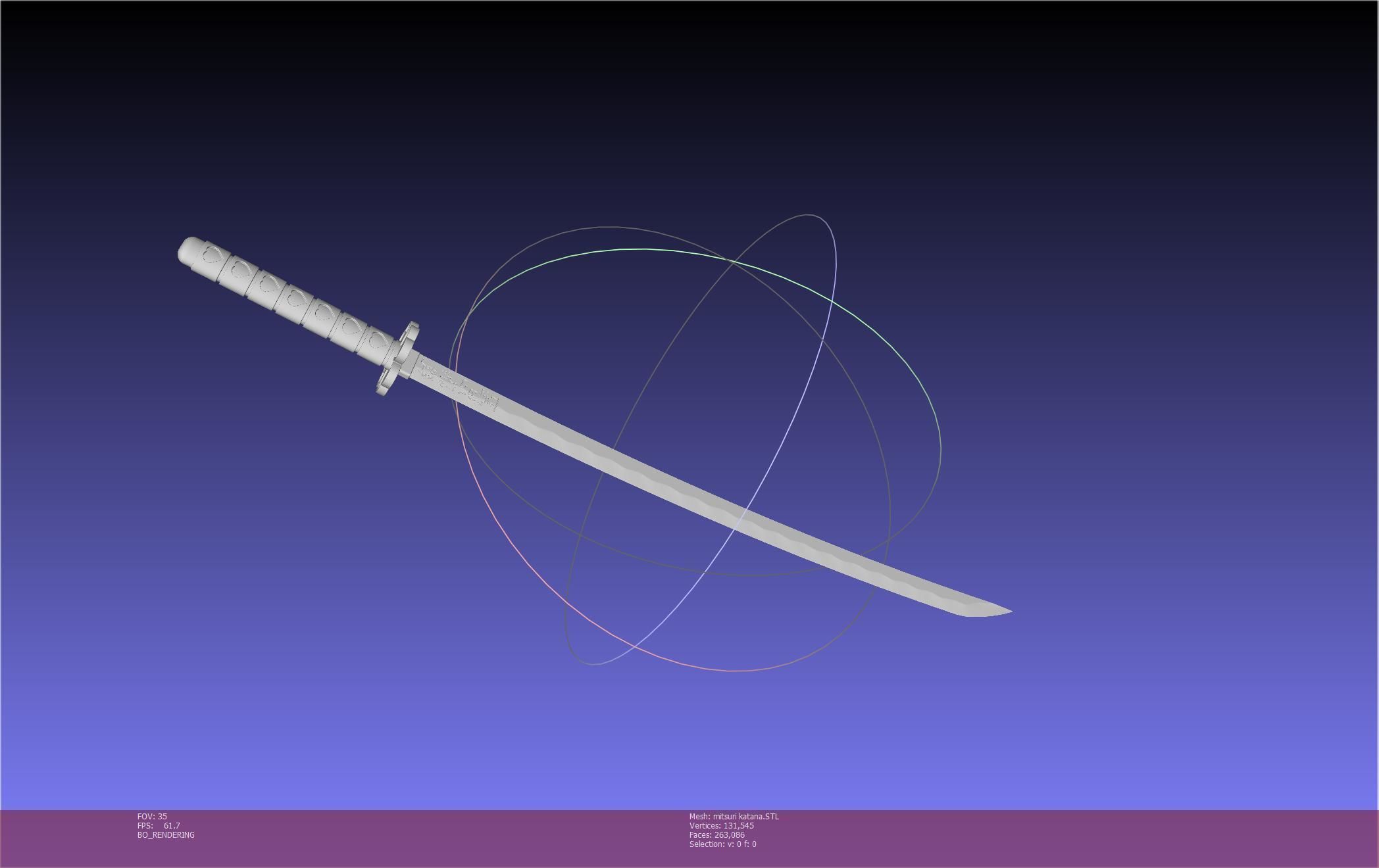 Demon Slayer Mitsuri Katana Printable Model 3D print model_47