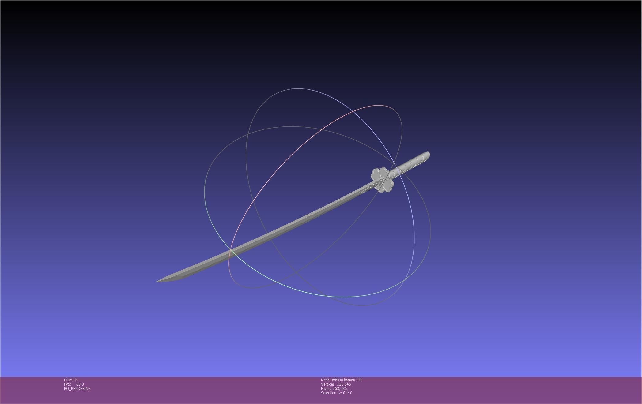 Demon Slayer Mitsuri Katana Printable Model 3D print model_63