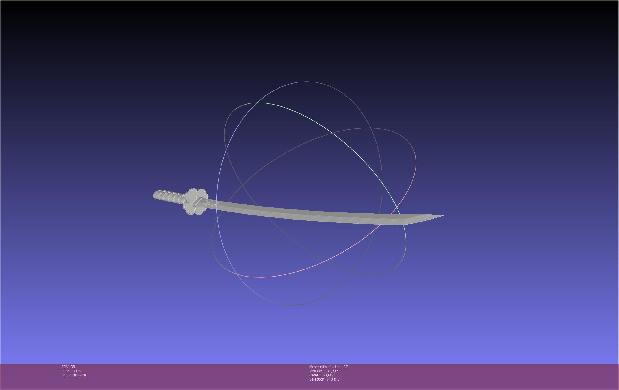 Demon Slayer Mitsuri Katana Printable Model 3D print model_37