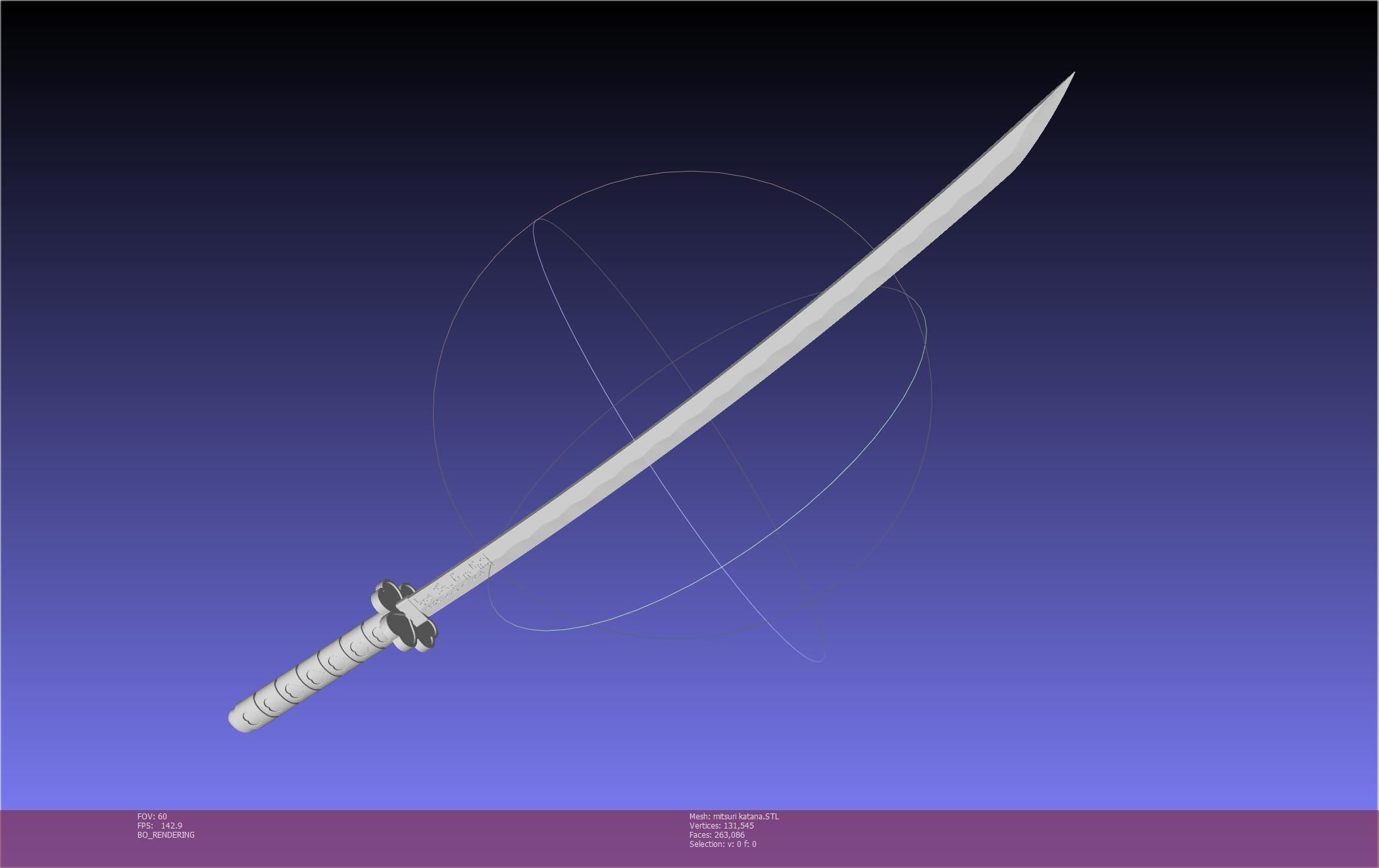 Demon Slayer Mitsuri Katana Printable Model 3D print model_7