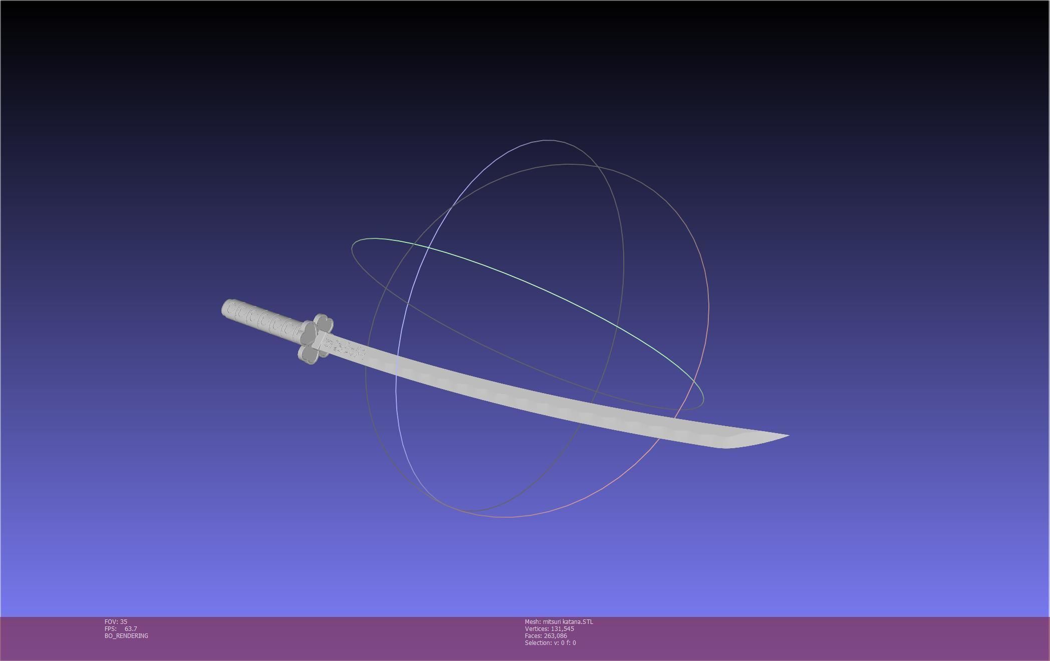 Demon Slayer Mitsuri Katana Printable Model 3D print model_29