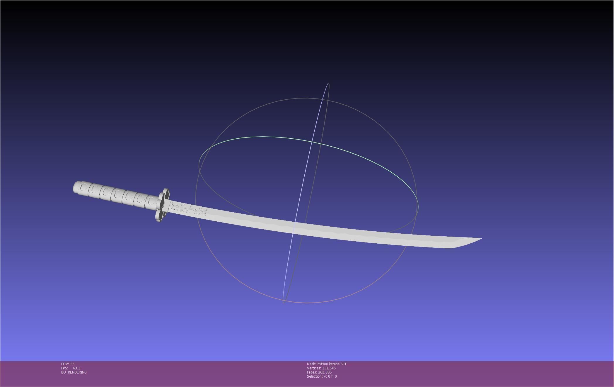 Demon Slayer Mitsuri Katana Printable Model 3D print model_59