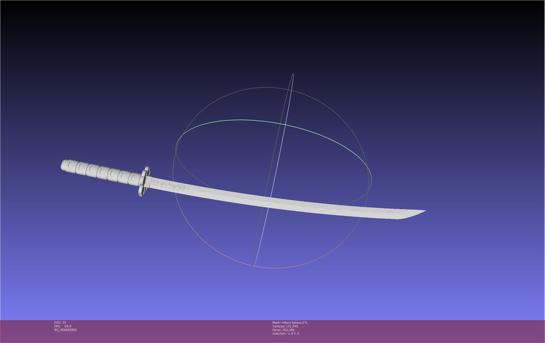 Demon Slayer Mitsuri Katana Printable Model 3D print model_48